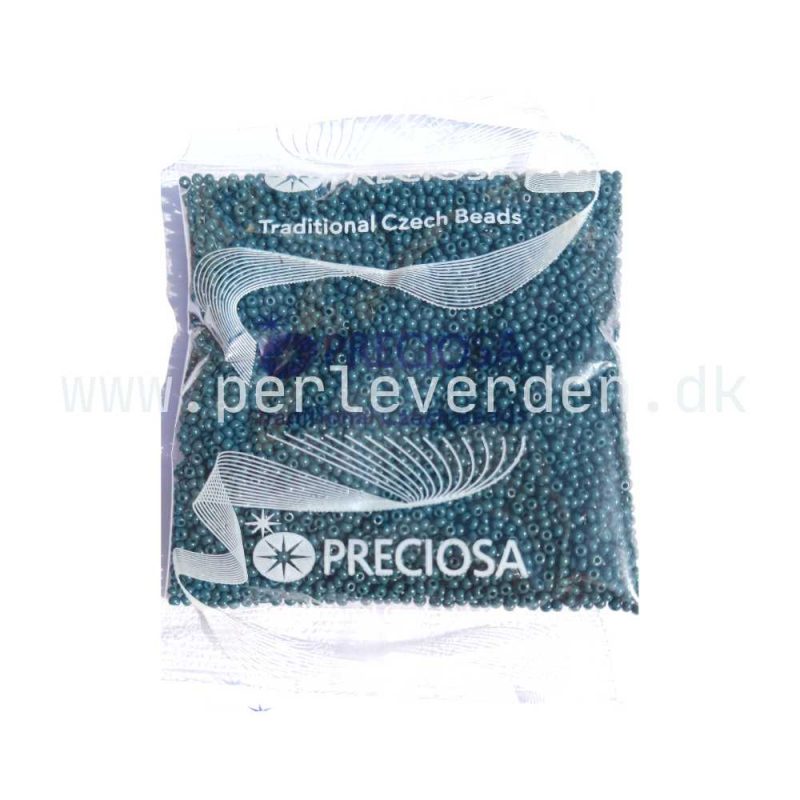 50 gram rocailles perler mørkegrøn størrelse 11/0