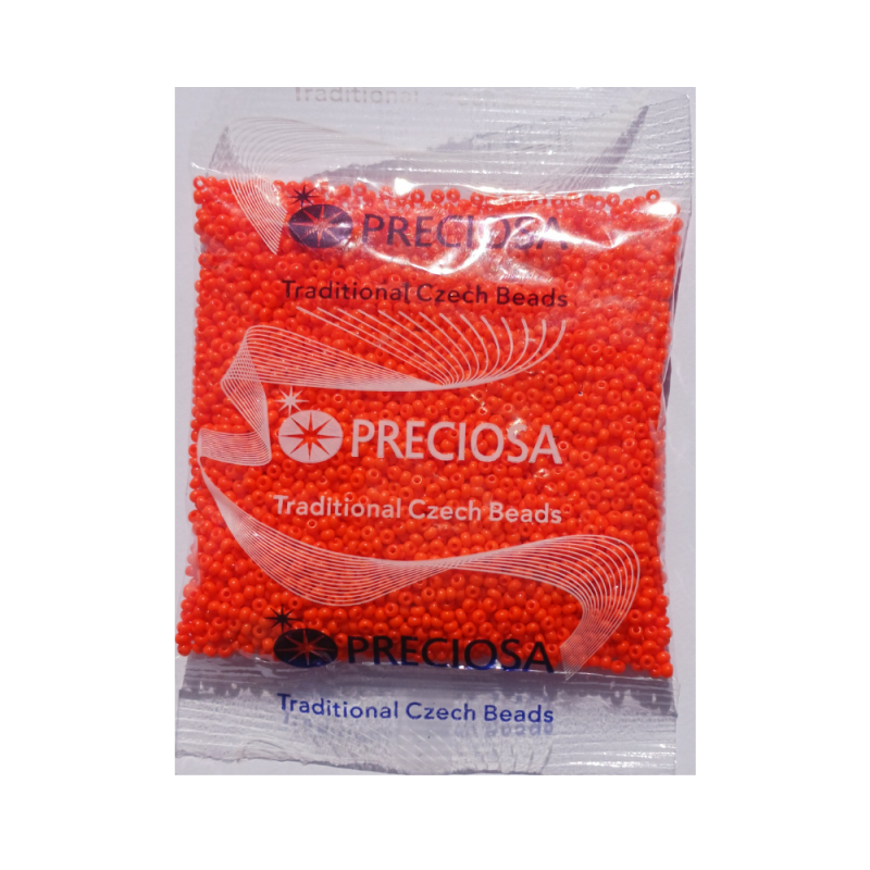 50 gram rocailles perler orange størrelse 11/0